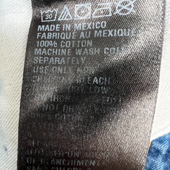 Urban Outfitters BDG Essential Mid-Rise Jean Shorts Sz 27 Blue Ripped Distressed - Picture 7 of 7